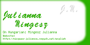 julianna mingesz business card